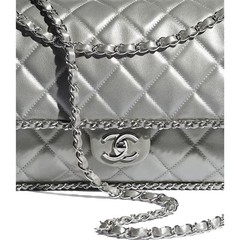 metallic calfskin boy chanel flap bag|chanel flap bag large.